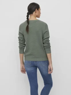 neule, VIDALO O-NECK L/S KNIT TOP>Vila Online