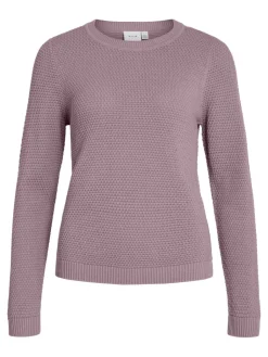neule, VIDALO O-NECK L/S KNIT TOP>Vila Hot