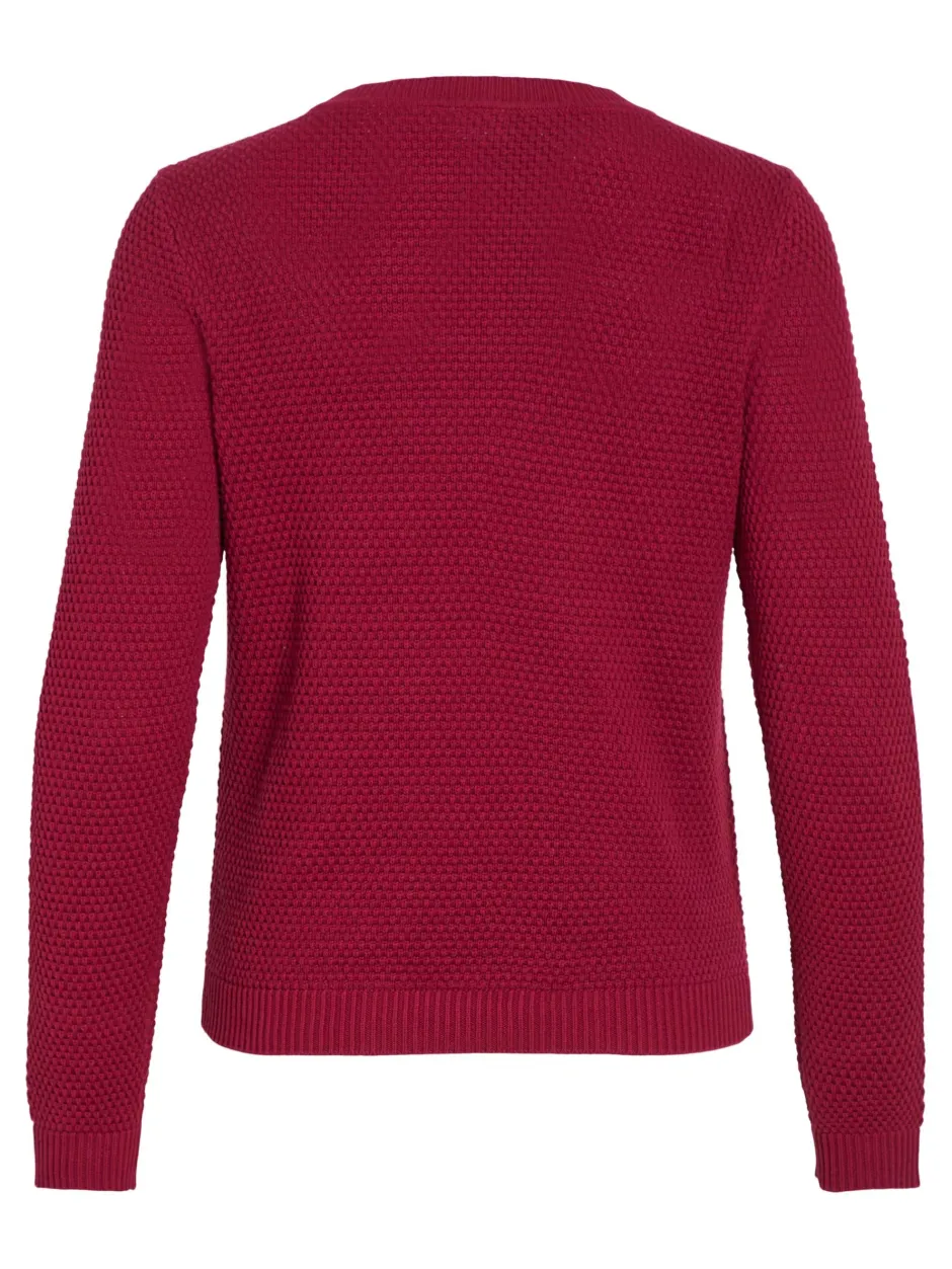 neule, VIDALO O-NECK L/S KNIT TOP>Vila Clearance