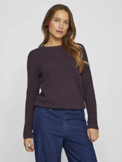 neule, VIDALO O-NECK L/S KNIT TOP>Vila Best