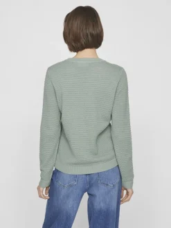 neule, VIDALO O-NECK L/S KNIT TOP>Vila New