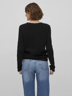 neule, VIDALO O-NECK L/S KNIT TOP>Vila New