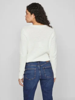 neule, VIDALO O-NECK L/S KNIT TOP>Vila Outlet