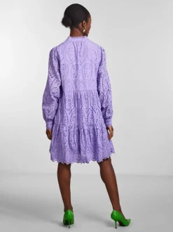 Naisten Mekko YASHOLI LS DRESS S Liila><noscript><img width=