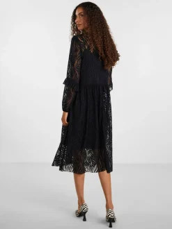 Naisten Mekko YASLUCIANNA LS LONG LACE DRESS>Y.A.S Outlet