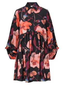 naisten mekko YASPILANA LS DRESS S, Black Pilana><noscript><img width=