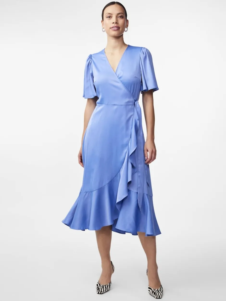 Naisten Mekko, YASTHEA 2/4 MIDI WRAP DRESS>Y.A.S Online