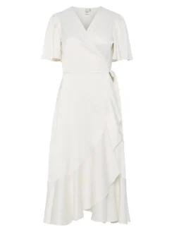 Naisten Mekko, YASTHEA 2/4 MIDI WRAP DRESS>Y.A.S Clearance