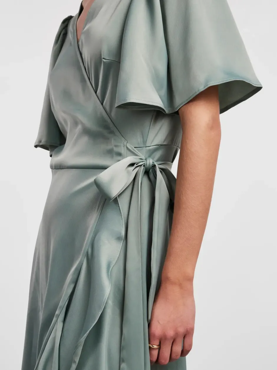 Naisten Mekko, YASTHEA 2/4 MIDI WRAP DRESS>Y.A.S Online