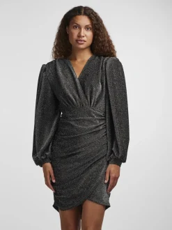 Naisten Mekko, YASTIKKA LS GLITTER DRESS NOOS>Y.A.S Hot