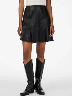 naisten nahkahame, YASCOLLY MW NAPLON LEATHER SKIRT>Y.A.S