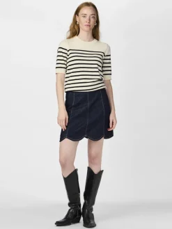 naisten neule, YASLENA SS KNIT PULLOVER S. n><noscript><img width=