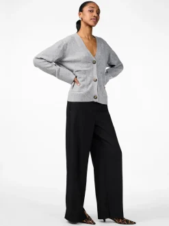 Naisten Neuletakki, YASEMILIE LS CARDIGAN KNIT S. NOOS Grafiitti><noscript><img width=