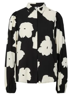 naisten paita, YASASINA LS SHIRT S Black Mille>Y.A.S Clearance