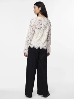 naisten paita, YASPERLA LS LACE TOP S><noscript><img width=