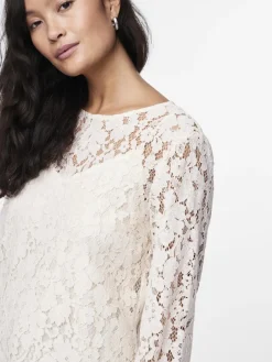 naisten paita, YASPERLA LS LACE TOP S><noscript><img width=