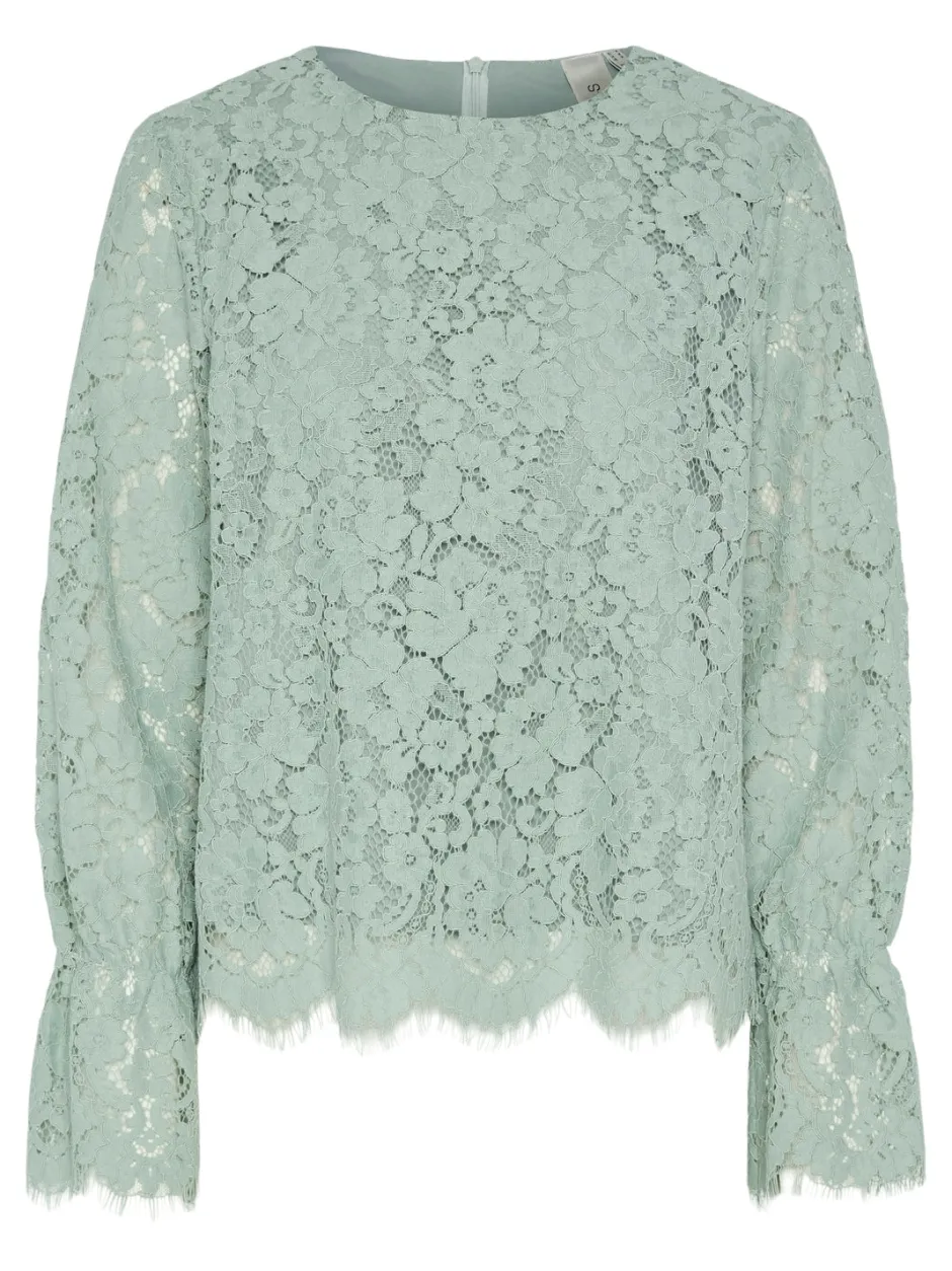naisten paita, YASPERLA LS LACE TOP S>Y.A.S Clearance