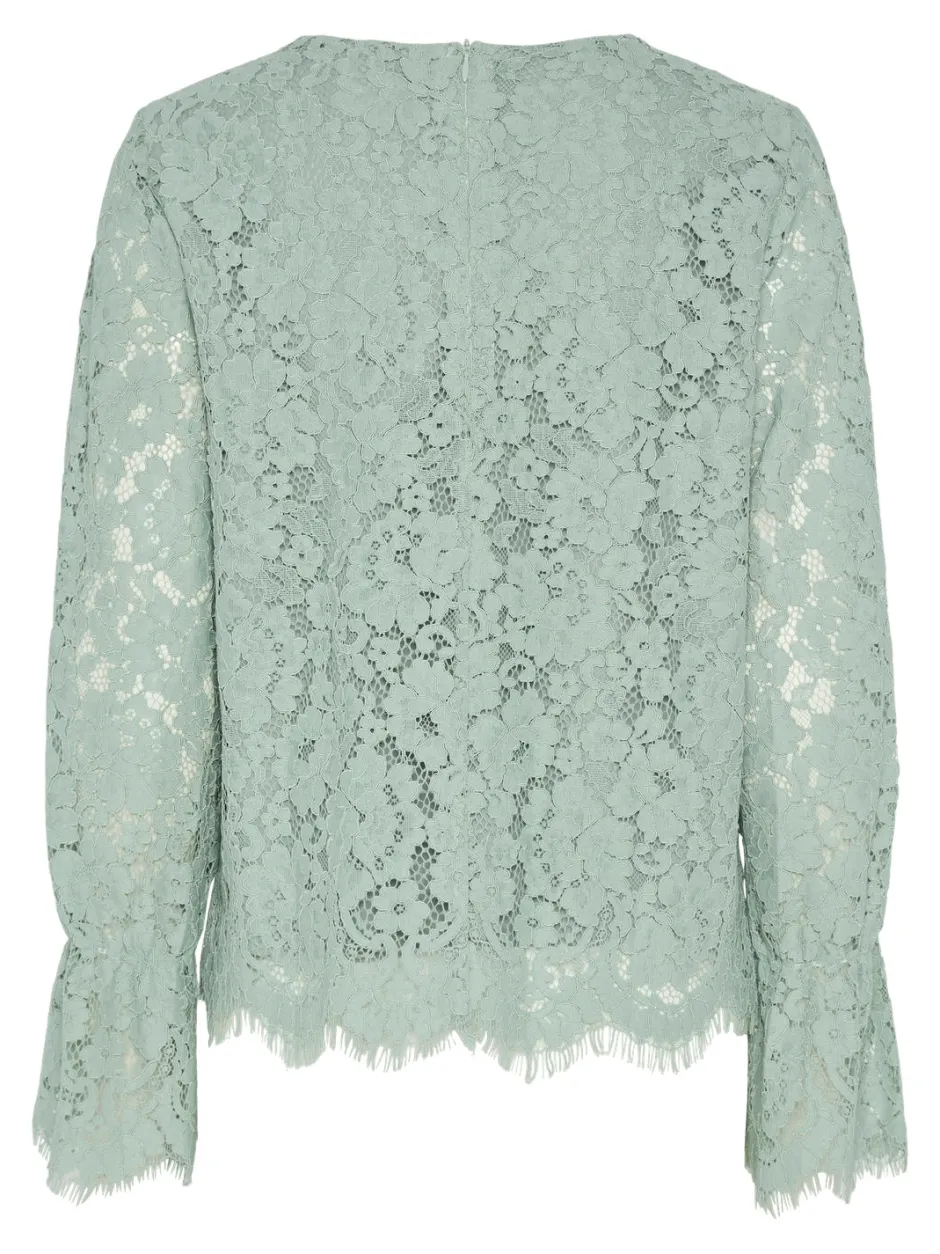 naisten paita, YASPERLA LS LACE TOP S>Y.A.S Clearance