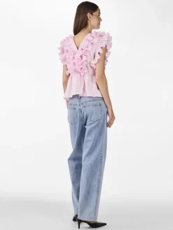 naisten paita, YASRUNA CS RUFFLE TOP><noscript><img width=