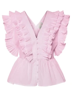 naisten paita, YASRUNA CS RUFFLE TOP><noscript><img width=