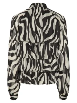 naisten pusero YASTWIGSY LS TOP, musta kuosi>Y.A.S Best