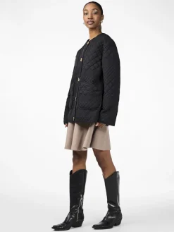 naisten tikkitakki YASLAURIE LS Padded Jacket S., musta><noscript><img width=